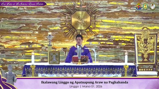 Ikalawang Linggo ng Apatnapung Araw na Paghahanda 5:30 N.H. | 01 Marso 2026 | #OnlineMass | Live mula sa Inihahandang Parokya ng Mahal na Birhen ng La Salette Punong Tagapagdiwang: Rev. Fr. Joseph Fidel A. Roura 𝑨𝒏𝒈 𝑩𝒂𝒏𝒂𝒍 𝒏𝒂 𝒎𝒊𝒔𝒂 𝒂𝒚 𝒂𝒏𝒈 𝒂𝒕𝒊𝒏𝒈 𝒑𝒂𝒑𝒖𝒓𝒊 𝒂𝒕 𝒑𝒂𝒈𝒔𝒂𝒎𝒃𝒂 𝒔𝒂 𝒂𝒕𝒊𝒏𝒈 𝑨𝒎𝒂, 𝒂𝒏𝒈 𝒑𝒂𝒈𝒈𝒖𝒏𝒊𝒕𝒂 𝒏𝒈 𝒑𝒂𝒈𝒌𝒂𝒎𝒂𝒕𝒂𝒚 𝒏𝒈 𝒂𝒕𝒊𝒏𝒈 𝒕𝒂𝒈𝒂𝒑𝒂𝒈𝒍𝒊𝒈𝒕𝒂𝒔 𝒏𝒂 𝒔𝒊 𝑯𝒆𝒔𝒖𝒌𝒓𝒊𝒔𝒕𝒐, 𝒂𝒕 𝒂𝒏𝒈 𝒑𝒂𝒈𝒕𝒂𝒏𝒈𝒈𝒂𝒑 𝒏𝒂𝒕𝒊𝒏 𝒏�