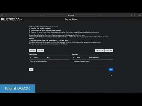 ACM210 Tutorial - 01. Basic Configuration