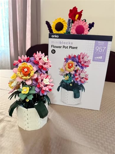 Flower Pot Plant DIY with Mini Blocks
