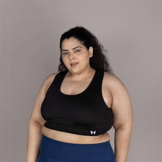 Skyria Slip On Sports Bra (Black) Price - Buy Online at Best Price in India