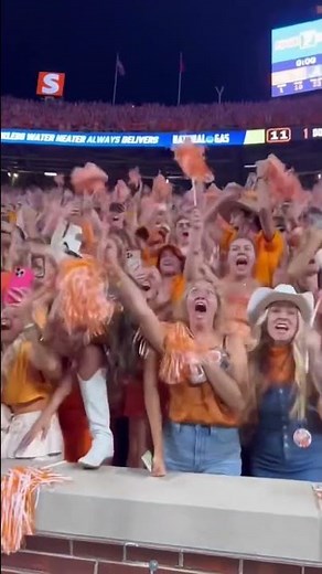Tennessee student section reacts to game winning field goal #vols