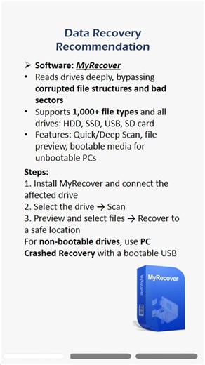 Fix “Cannot Read from Source File or Disk” in Windows 10/11 #windows #fix