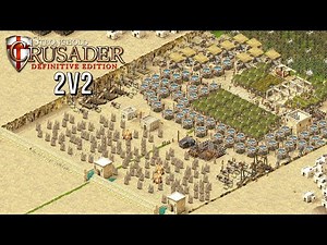 Stronghold Crusader DE – 2v2 Multiplayer Skirmish Battle [4K Gameplay]