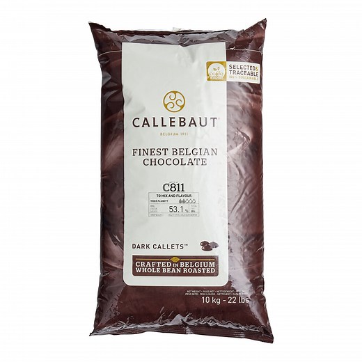 Callebaut Recipe C811 Dark Chocolate Callets™ 22 lb.