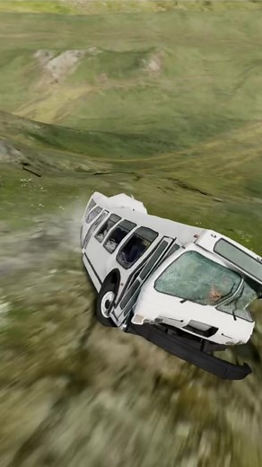 Bus Falling Off a Cliff | BeamNG Drive Accident