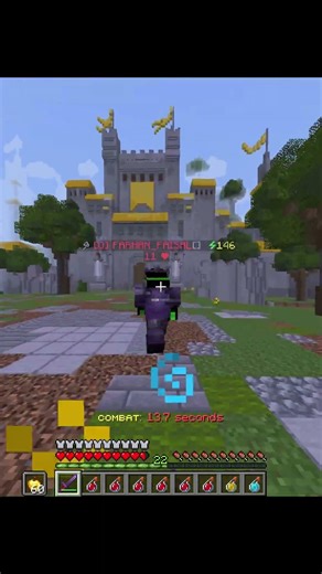 Fighting with HT3 player nethpot #minecraft #pvp #livinglegend #hypixel #montage #gaming