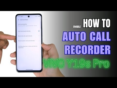 How to Enable Auto Call Recorder on Vivo Y19s Pro