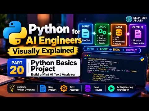 Python for AI Engineers | Python Basics Project: Build a Mini AI Text Analyzer
