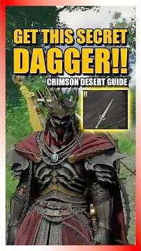 Get this SECRET Dagger that EARNS you more HIDE in Crimson Desert!!