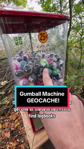 If we didnt have money or a pathtag you could just simply log the cache, but you wouldn’t be FTF! 😂 #geocaching #geocache #gadgetcache