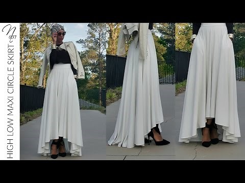 Nadira037 | DIY | High Low Maxi Circle Skirt Tutorial