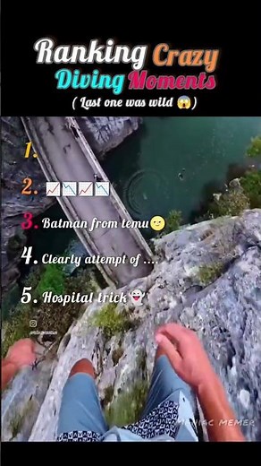 🌊 Ranking crazy diving moments 😂