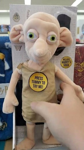 Dobby Talking Elf Plush with Sock from Harry Potter at Walgreens YouTube #Shorts HD Video