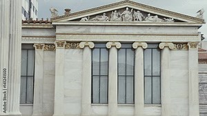 Landmark of the Modern Academy of Athens alsoknown as Plato's or Platonic Academia