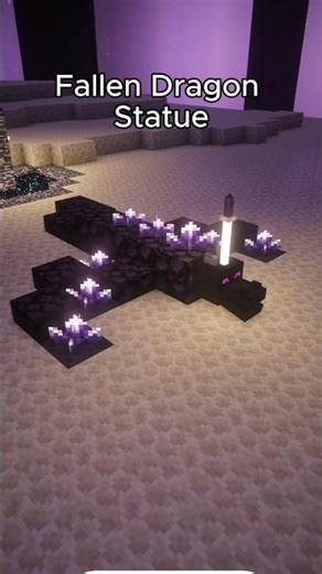Fallen Dragon Statue in Minecraft