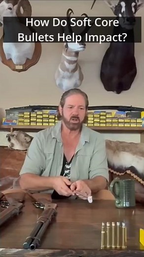 How do soft-core bullets affect impact?