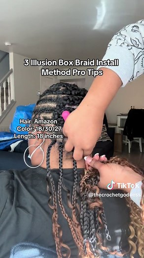 Watch me install these crochet goddess boho box braids using my signature illusion bix braid method. I share 3 pro tips on how to execute a flawless install and 3 cute ways to style your crochet braids. #thecrochetgoddess1 #crochethairstyles #crochethairinstall #crochetbraidsmd #crochetbraidsmd #crochetbraidstutorial #crochetboxbraidsinstallation #crochetbraid #crochetbraidpattern #fypシ゚viral #amazoncrochethair #crochetgoddessbraids
