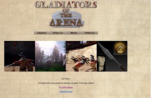 Gladiators of the arena status and website  news