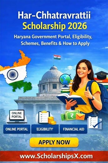Har-Chhatravratti Scholarship 2026 | Haryana Portal, Eligibility & Apply Online Guide #scholarship