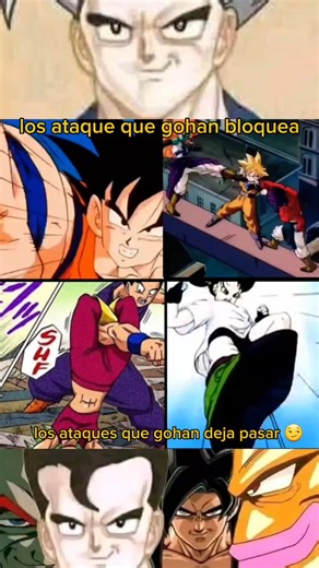 Gohan Dodging Attacks Moments Compilation