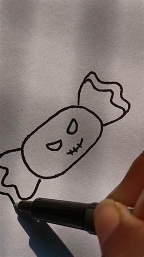 How to draw candy 🍬 step by step in easy way #drawing #youtubeshorts