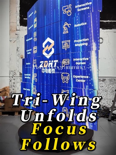 🌟 Wherever the triangle opens, all eyes converge. Our Tri-Wing Screen doesn't just display — it commands attention with geometric precision and kinetic grace. 🌀 360° seamless rotation​ ✨ Triple-view immersive canvas​ 🎯 Designed to dominate visual space​ From exhibitions to flagship stores, it turns space into spectacle. 👉 Want to own the room? Let's unfold the future together. #TriWingMagic #VisualFocus #KineticDesign​ Unfold. Focus. Captivate. ✨ #producer #production #director #photographer