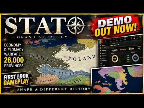 This FREE Grand Strategy Game Has 26,000 Provinces! | STATO Demo