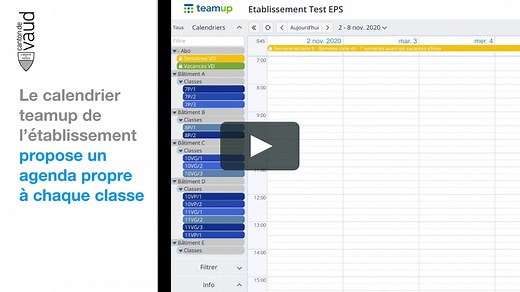 Teamup école à distance initiation