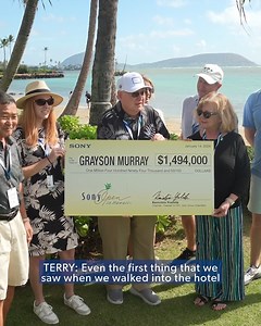 129K views · 530 reactions | "Grayson used to bring me his (winner's) checks ... I knew I was missing one." After winning the 2024 Sony Open in Hawaii, Grayson Murray left his winner's check in the clubhouse at Waialae Country Club in a rush to catch his flight. Today, that check was given to the family to add to Eric Murray's collection ❤️ | PGA TOUR | Facebook