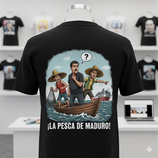 Venezuelan Leader Satire T-shirt - Oversize Cartoon Graphic - Etsy