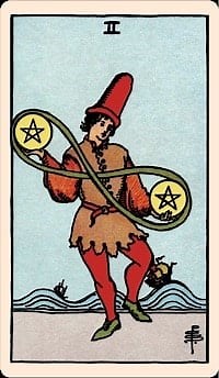 Two of Pentacles Tarot Card Meaning | Elliot Oracle