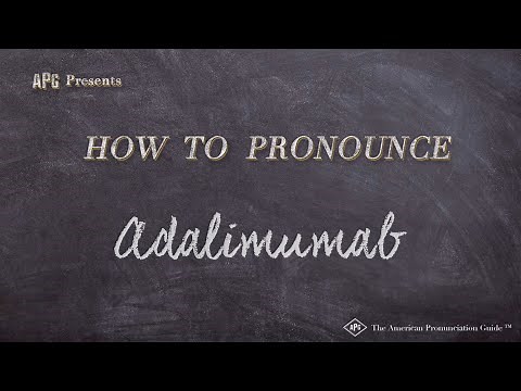 How to Pronounce Adalimumab (Real Life Examples!)