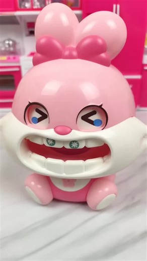 Cute rabbit eating durian toy set review_ satisfactory unboxing_ asmr video _toys#viralvideo #foryou #fyp