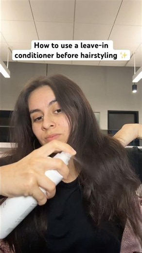 How to use a leave-in conditioner before hairstyling ✨ Pallure Bond N’ Shine