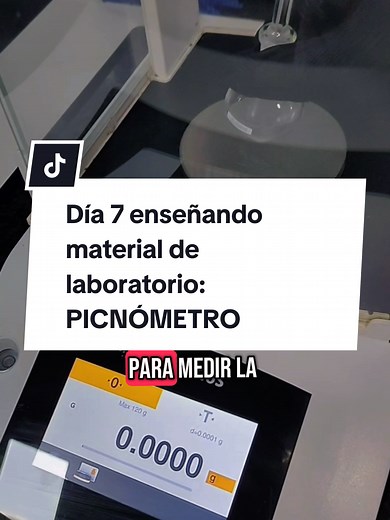 Día 7: Cómo medir la densidad con un picnómetro