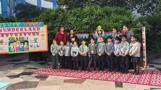 Nurturing Logical Thinkers Through Play: The Number Land Adventure Maths Fest, aptly titled ‘The Number Land Adventure’ was an engaging and enriching experience for our Grade 1 students, with high levels of enthusiasm and curiosity evident throughout. The thoughtfully planned activities allowed children to explore mathematical concepts in a meaningful and interactive manner. In ‘Match & Patch’, students used logical reasoning and teamwork to assemble L-shaped puzzle pieces placed across four sta