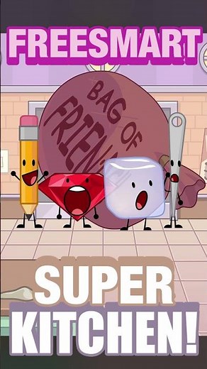 the freesmarters REVEAL their super kitchen... - (bfdia 24) #shorts #bfdi #bfdia