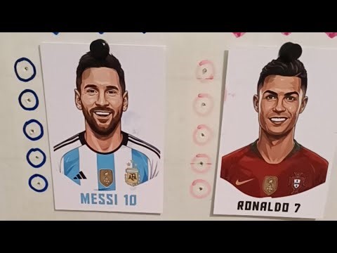 Red 🔴 and Blue 🔵 Live football battle ⚽ Messi Vs Ronaldo 🇺🇲🇧🇷🇲🇽🇦🇷🇵🇹