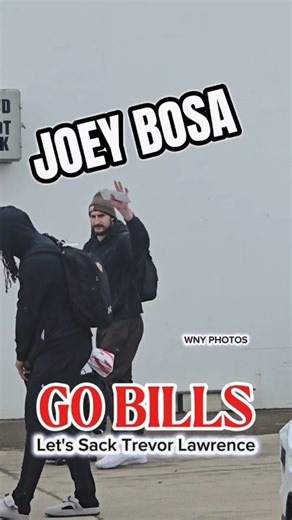 Let's Go Buffalo!!! Joey Bosa leads the NFL in forced fumbles with 5 and first Bills player to ever achieve it. Let's sack Trevor Lawrence today and give him pressure. Lets see our defense step up today in the playoffs against Jacksonville. AJ Epenesa i think is going to have a great game today and do some big plays. Go Bills!!! Video from yesterday as they were leaving go go to Jacksonville #BillsMafia #BILLSMAFIA4LIFE #NFLPlayoffs #NFL #BuffaloBills #GoBills #Buffalo #Jaguars #joeybosa #ajepen