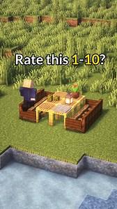 Minecraft Outside Table #minecraft #minecraftbuilding #minecrafttutorial | Gorillo