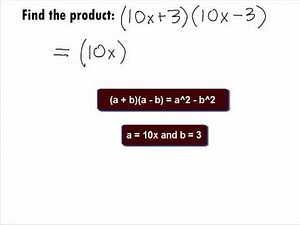 College Algebra Prerequisite - Product of Conjugates