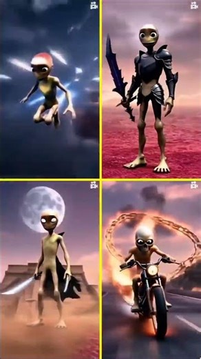 Alien Dance New Video #alienremix #aliendance #dametucosita #greenalien #shorts