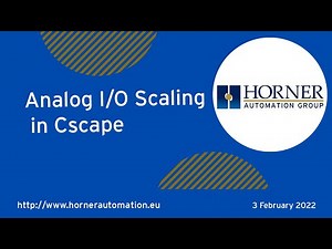 Analog IO Scaling in Cscape