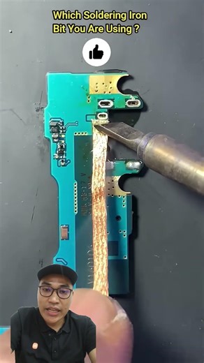 menggunakan solder wick #repair #viral #smartphone #tablet #caraservishp #soldering #tips #tutorial
