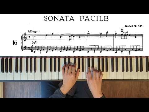 Mozart - Sonata "non così facile" in C-sharp major, K.545: 1. Allegro