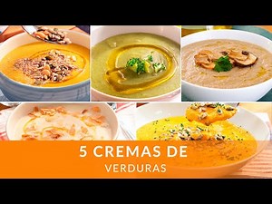 5 CREMAS de VERDURAS 🥦🥬🥕 ¡Fáciles, saludables y ligeras! 👩🏻‍🍳 Cocinatis