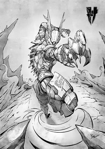 Explore Pyrus: Unique Cyborg Character Design