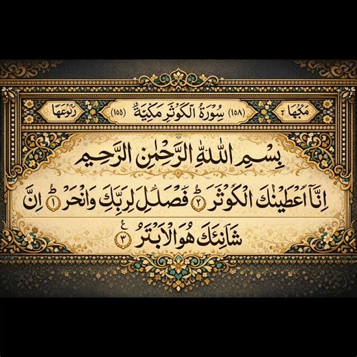 Surah Kausar 💞 #shorts #allah #quotes #deeneislam