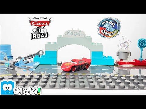 Color Changing Car Wash with Disney Pixar Cars for Kids! Toddler Educational Toy Learning