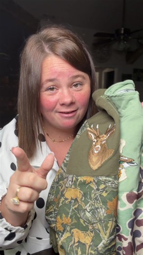 Old-school camo embroidered quarter zips for boy-mom fall